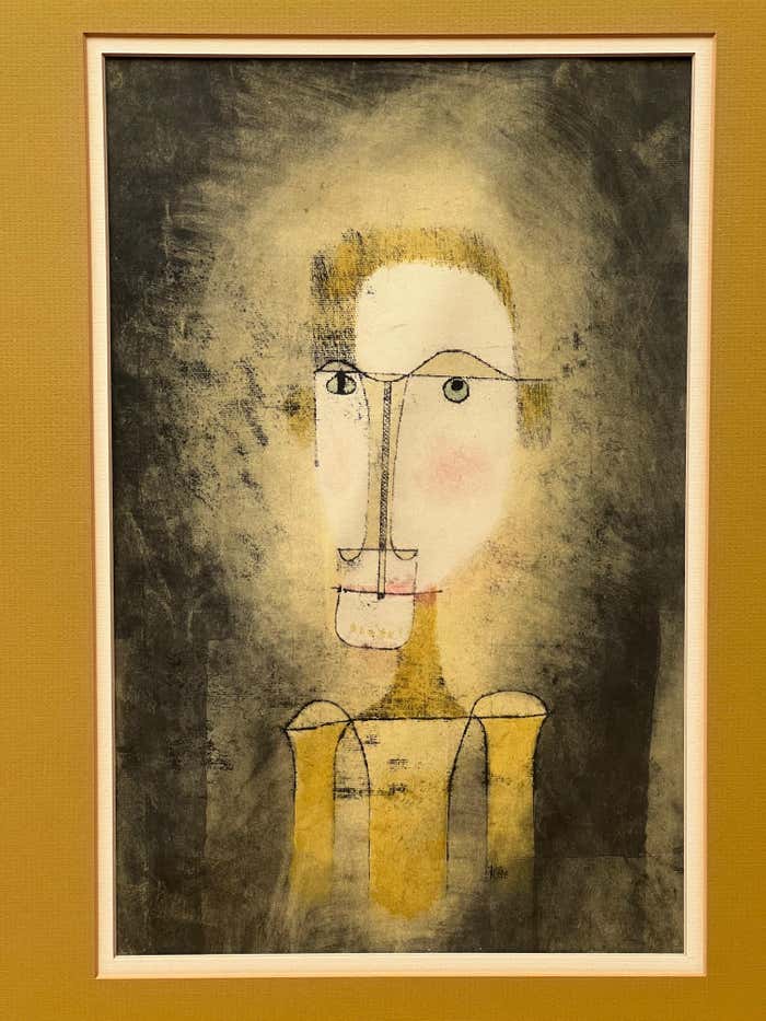 "Portrait of a Yellow Man" Poster by Paul Klee