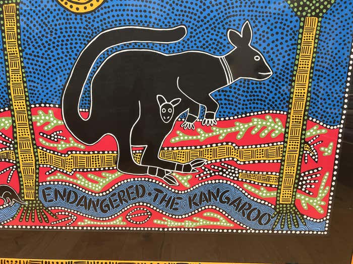"Endangered The Kangaroo" Silkscreen Poster by Felice Regan