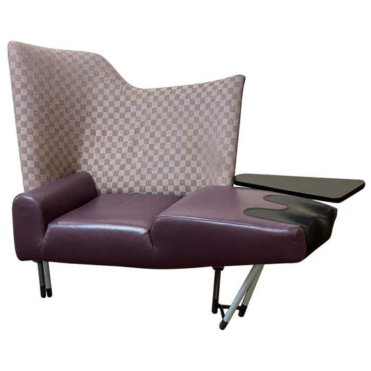 "Torso" Purple Lounge Chair by Paolo Deganello for Cassina