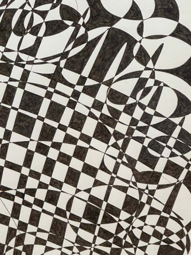 Black and White Abstract by Ned Schultz