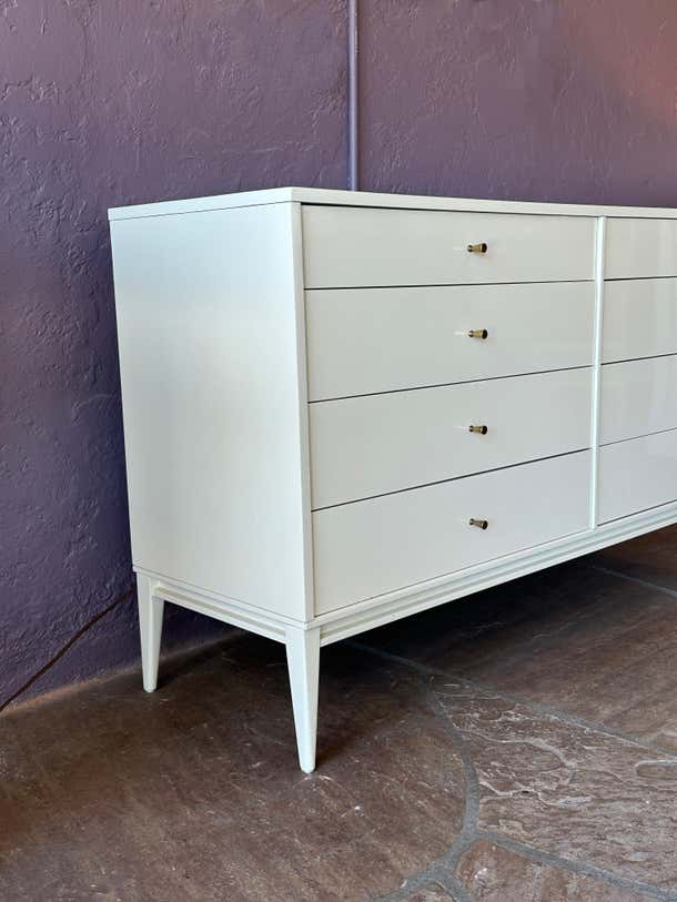 White Lacquered Paul McCobb Dresser