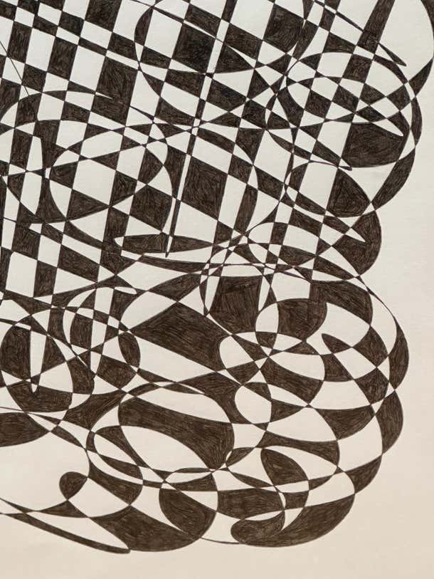 Black and White Abstract by Ned Schultz