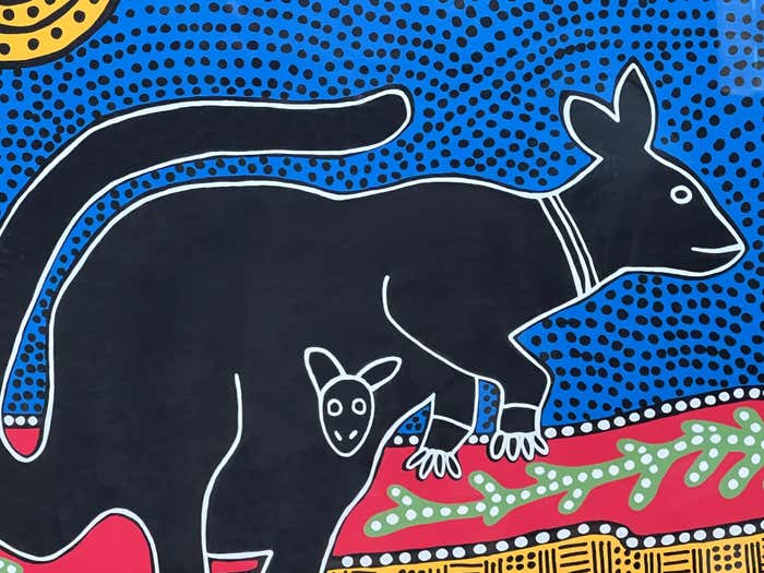 "Endangered The Kangaroo" Silkscreen Poster by Felice Regan
