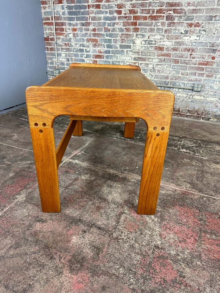 Rare Smaller Version of the Oak Desk by Lou Hodges California Design Group