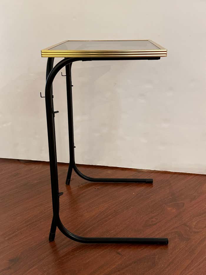 Pair of Occasional Folding Tables with their Black Iron Support