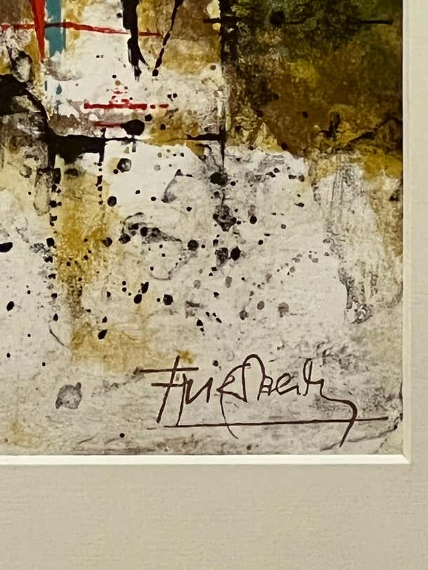 Abstract Lithograph by Johnny Friedlander
