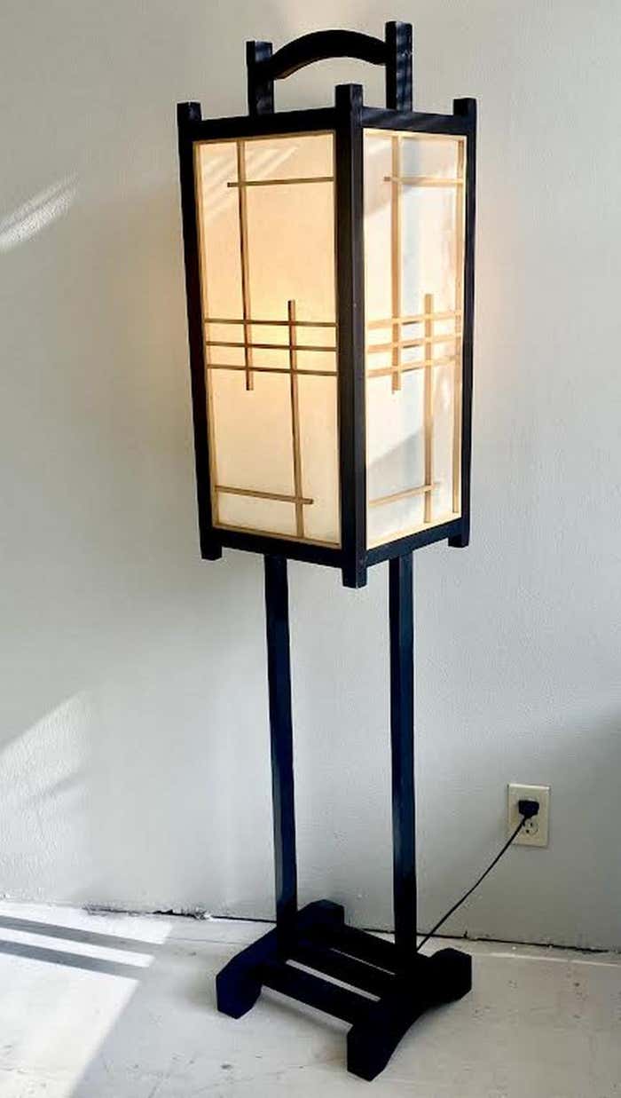 Asian store floor lamp