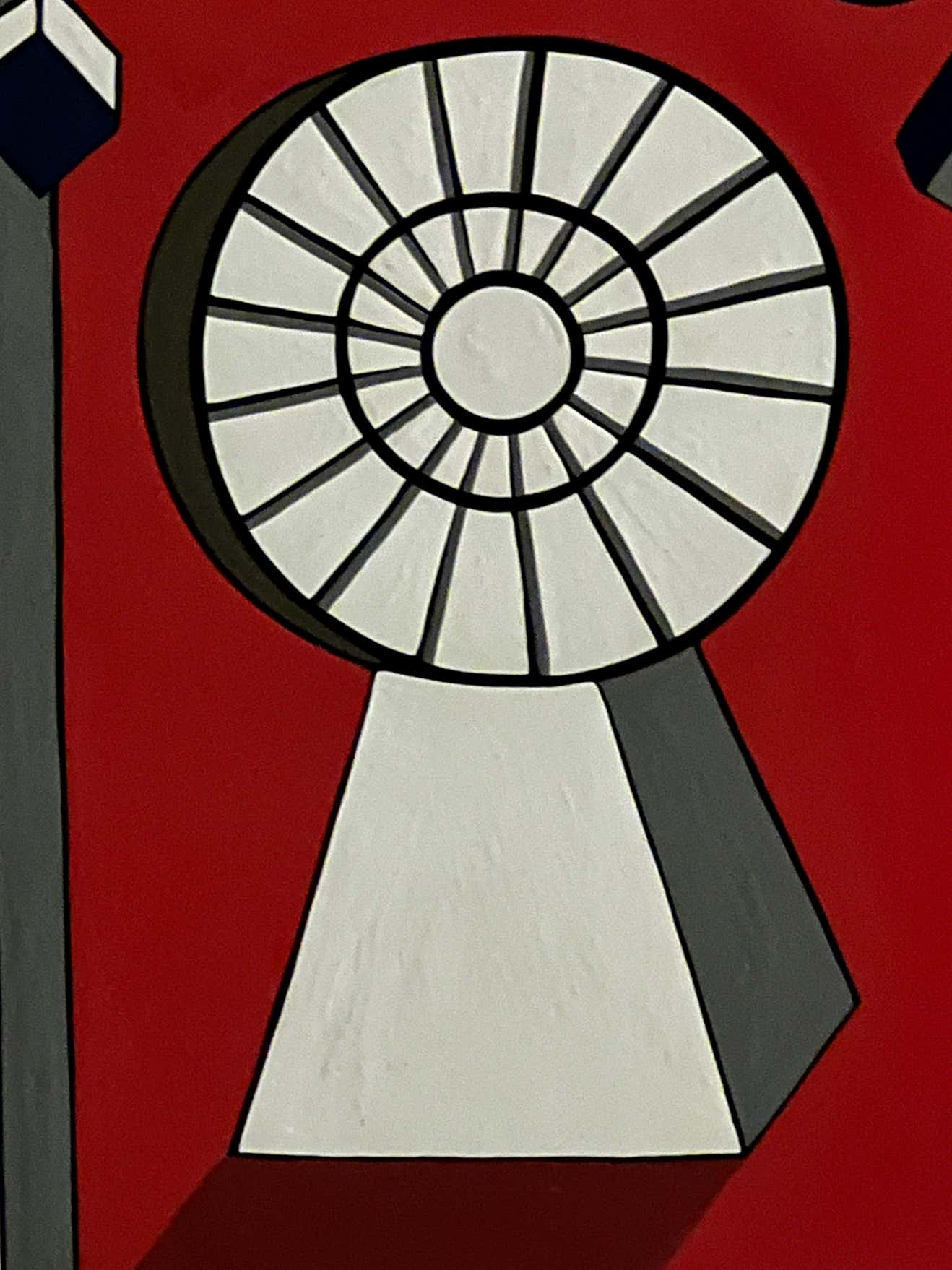 Trapeze Girl at the Circus on a Red Background - Acrylic Painting by L.Rise