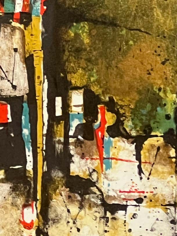 Abstract Lithograph by Johnny Friedlander