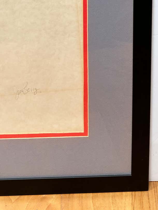"Shadow Identity" Minimalist Modernist Artist Proof Lithograph by Jim Berry