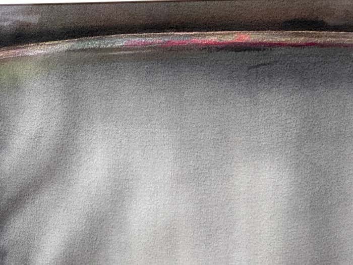 "Floating Frame" Abstract Purple and Grey Painting by Betty Marvin