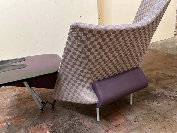 "Torso" Purple Lounge Chair by Paolo Deganello for Cassina