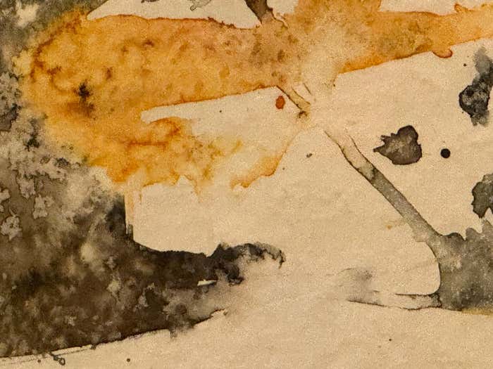 Earthy tone Abstract Watercolor by Keith Finch