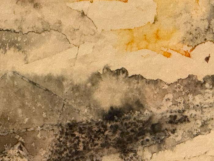 Earthy tone Abstract Watercolor by Keith Finch