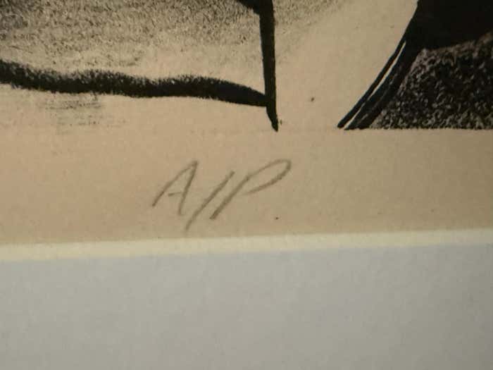 Surrealist Profiles - Artist Proof Lithograph