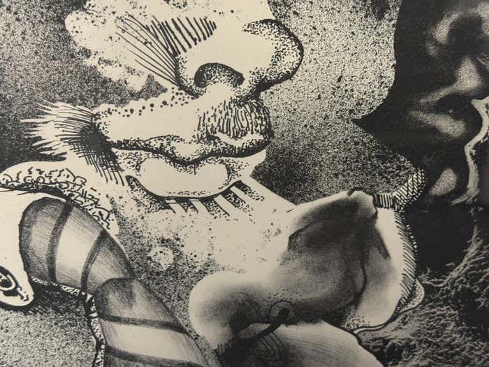Surrealist Profiles - Artist Proof Lithograph