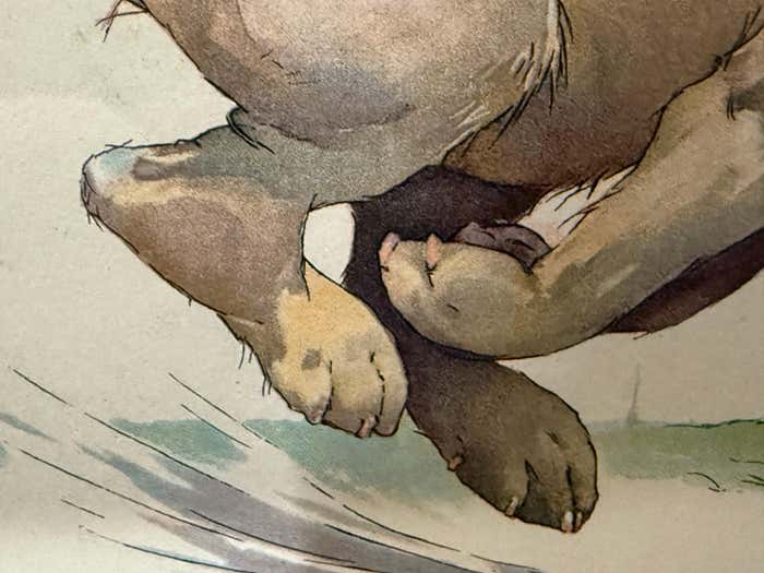 "When You Are on a Good Thing, Stick to It!" Satirical Print by George Studdy
