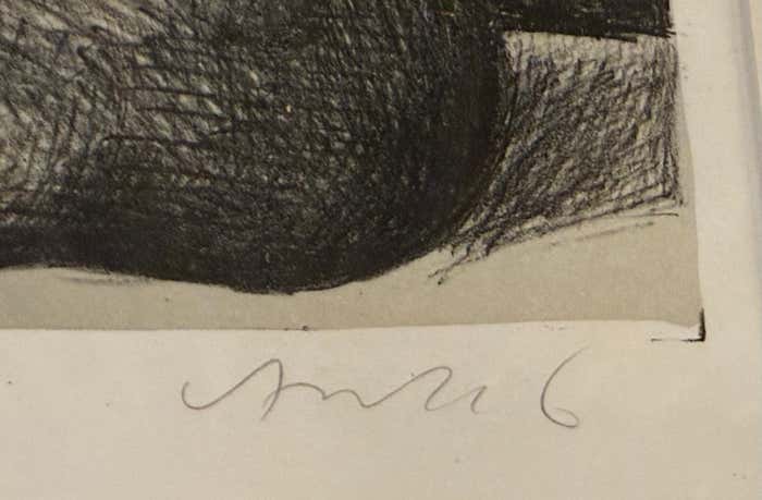 "Kopffüßler mit einer Wunde (Head-Footer with a Wound)" Lithograph by Horst Ante