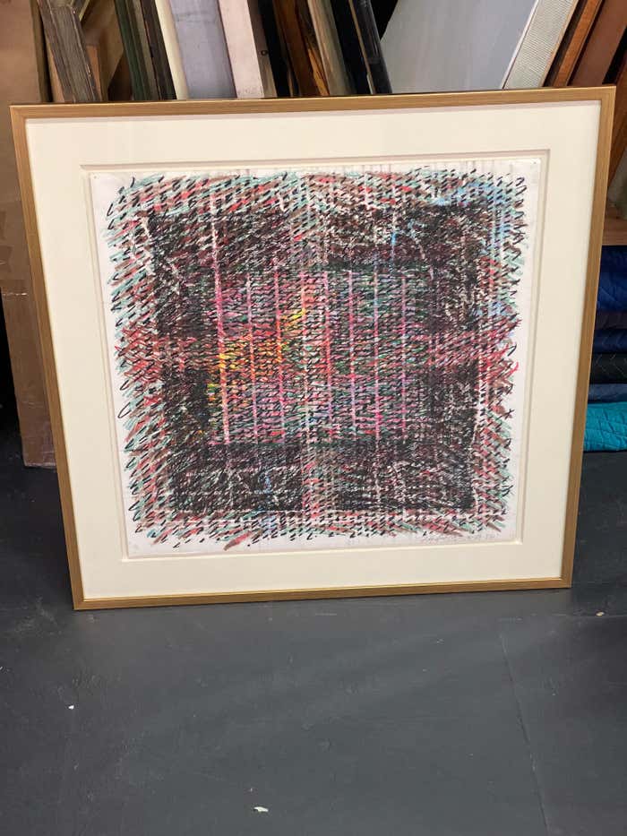 Optical Pastel Pencil Expressionist Abstract