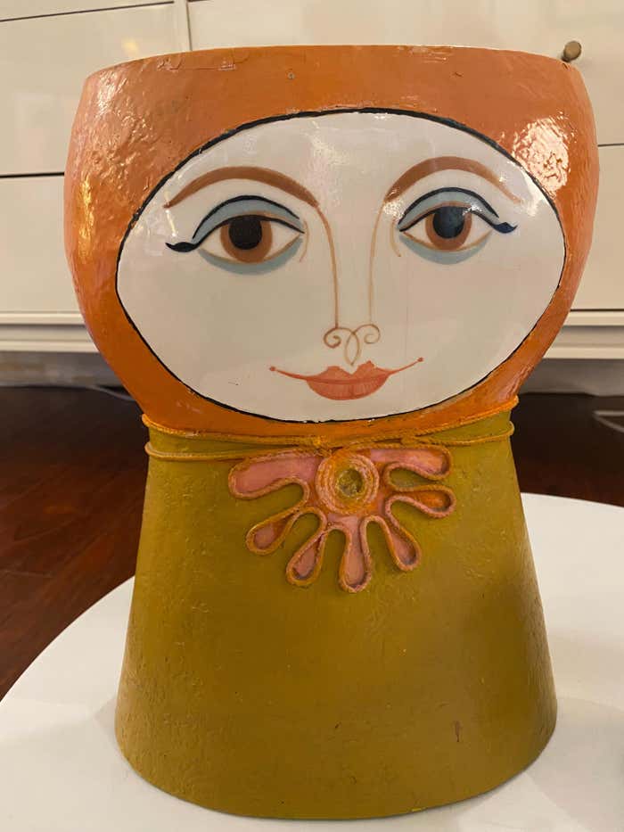 Pair of Capistrano Mexican Folk Art Sculptures Attributed to Gemma Taccogna