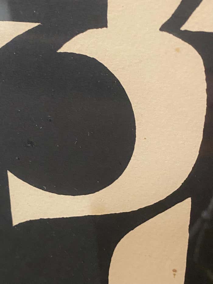 Geometric Black and White Lithograph by Eva Kolosvary-Stupler