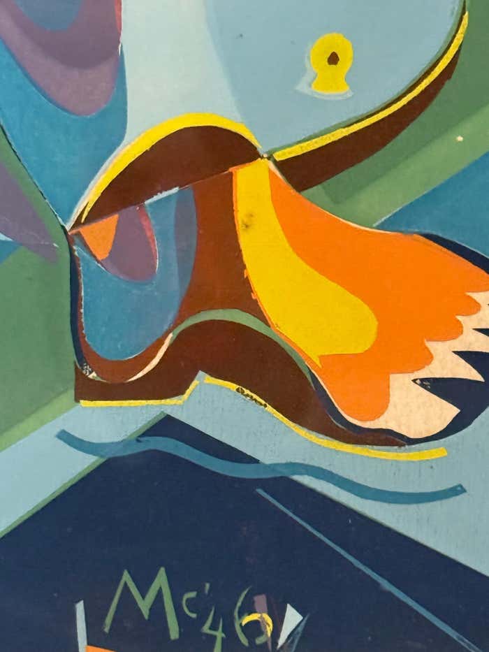 Reversible Cubist and Modernist Abstract by James Houston McConnell