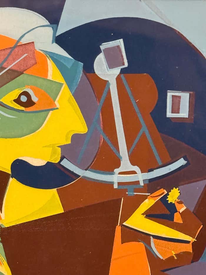 Reversible Cubist and Modernist Abstract by James Houston McConnell