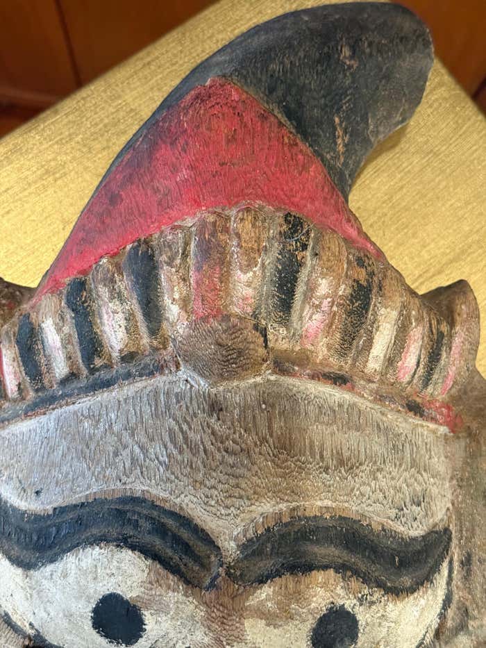 Southeast Asian Folk Art Wooden Mask