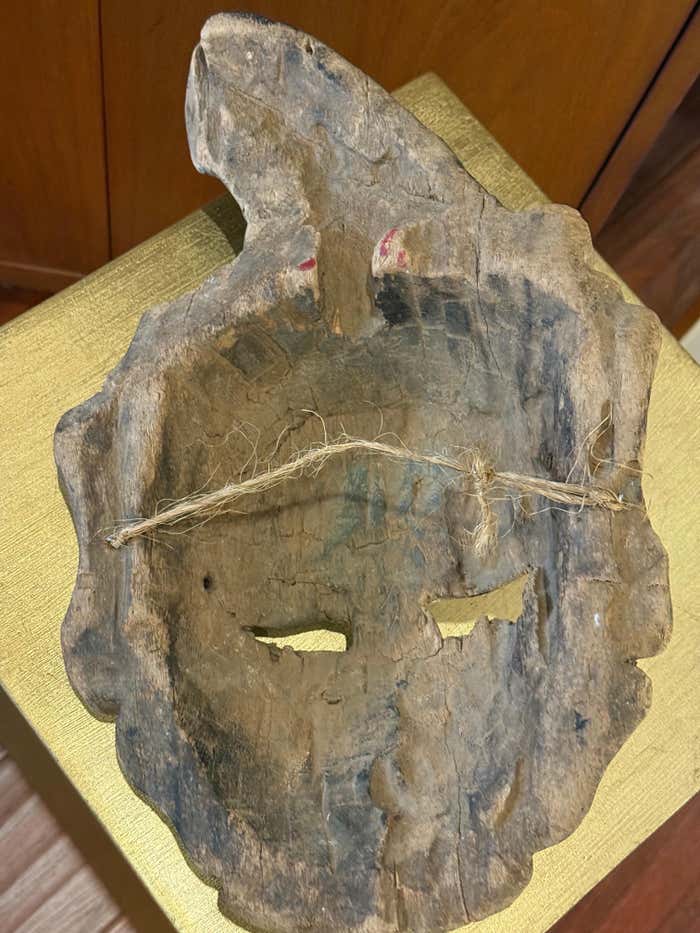Southeast Asian Folk Art Wooden Mask
