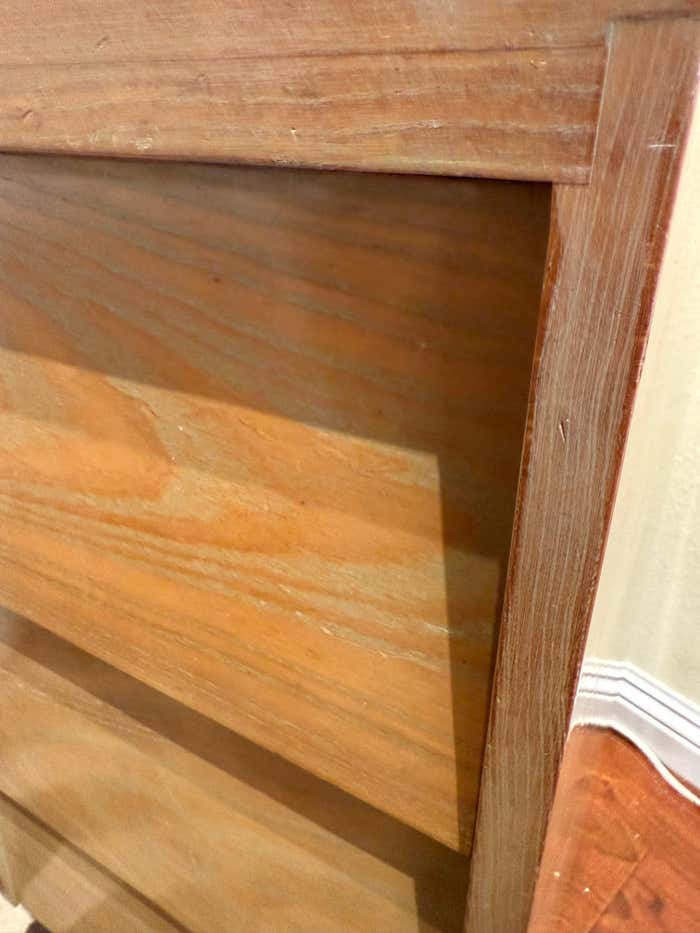 Minimalist Cerused Oak Nightstand by Russel Wright