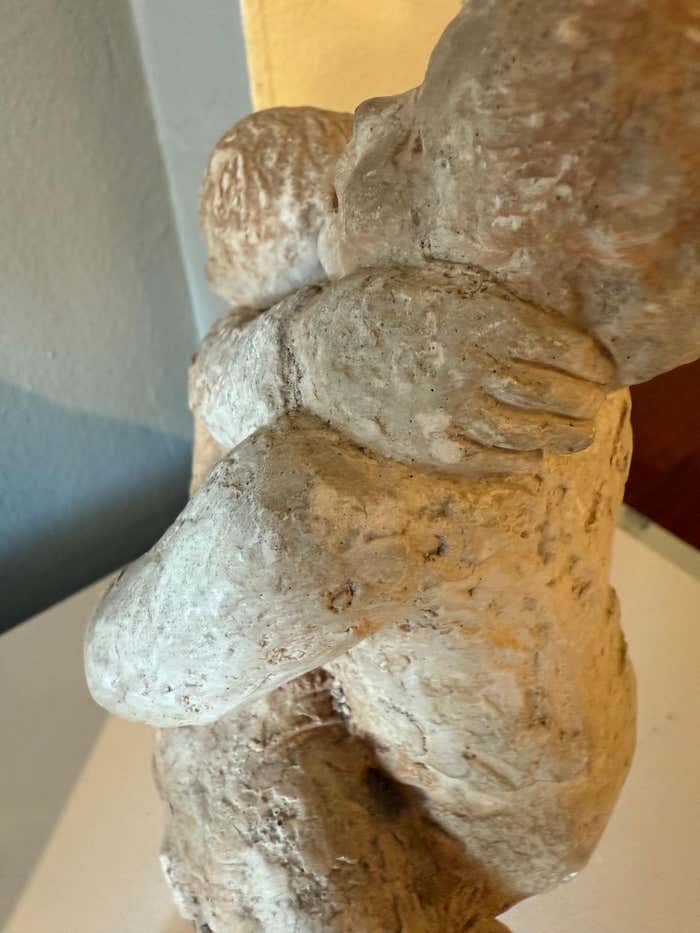 " Raufende Buben" Brawling Boys Brutalist Sculpture by Ludmilla Fischer-Pongratz