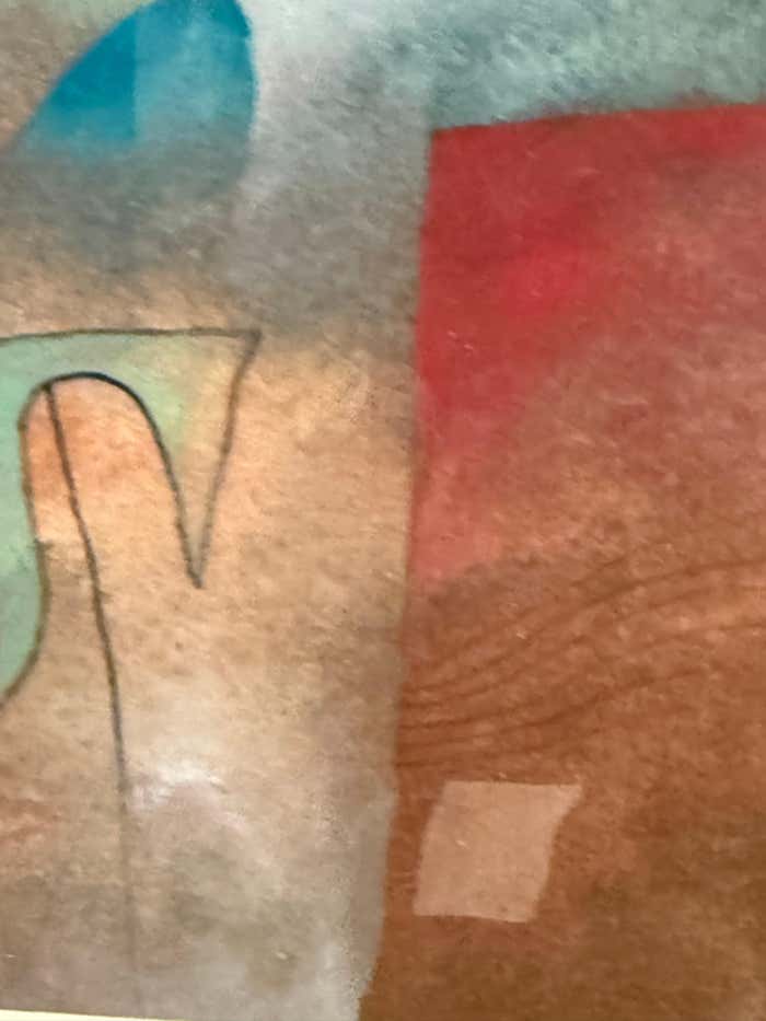 "Winter" Surrealist Watercolor in the style of Paul Klee