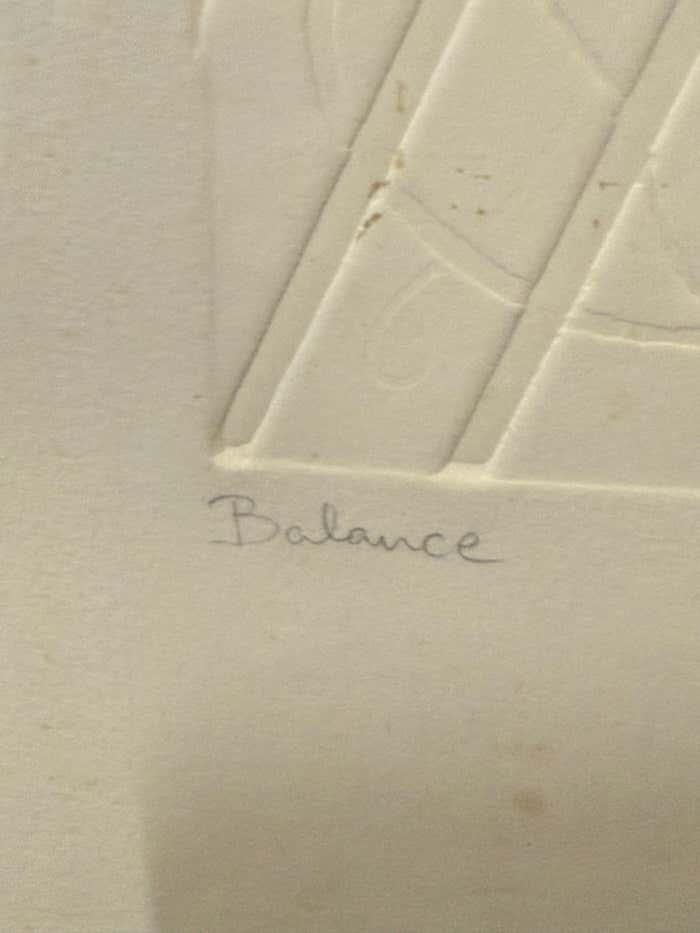 Large Embeded Rusty Geometric Abstract by Eva Koloswary