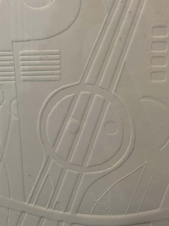 Large Embeded Rusty Geometric Abstract by Eva Koloswary