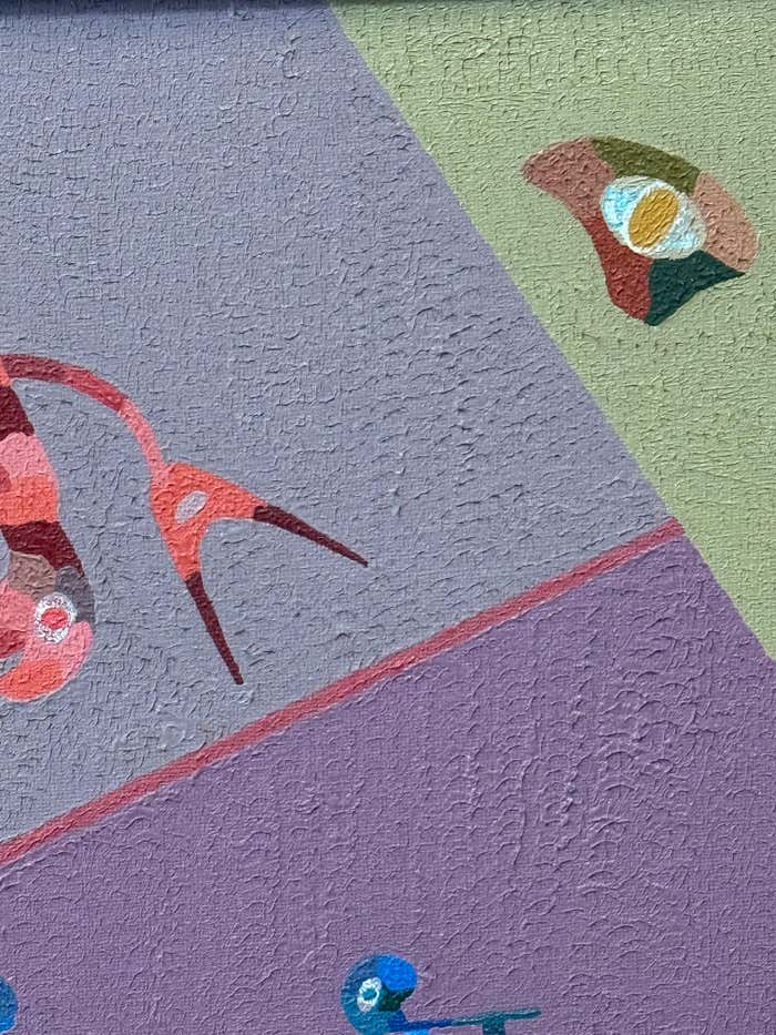 "Three Worlds", Post-Modern Acrylic Painting by Stanley Donald Tschopp