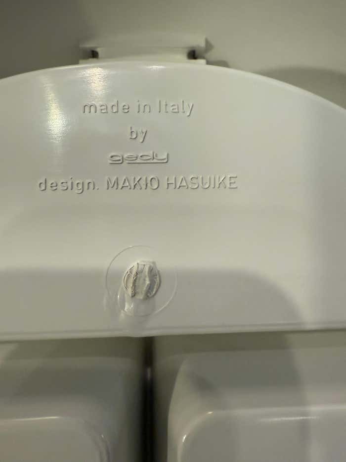 Round Vanity Box with Mirror, Stamped Gedy – Design Makio Hasuike
