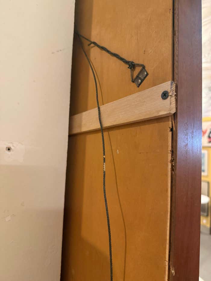 Midcentury Swedish Walnut Mirror by DUX