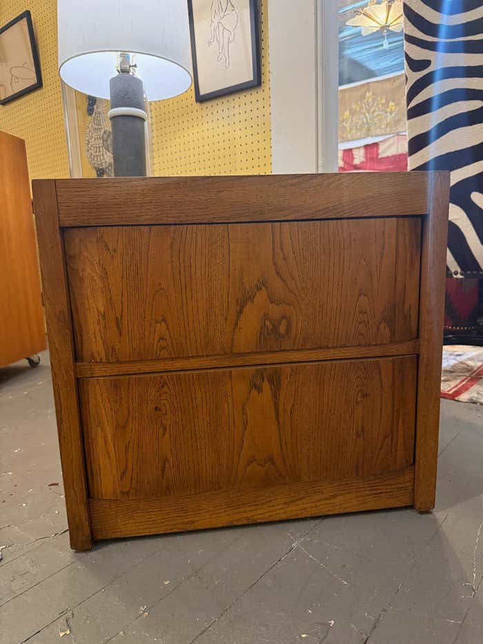 Pair of Midcentury Walnut Nightstands, from Huxley collection by Thomasville
