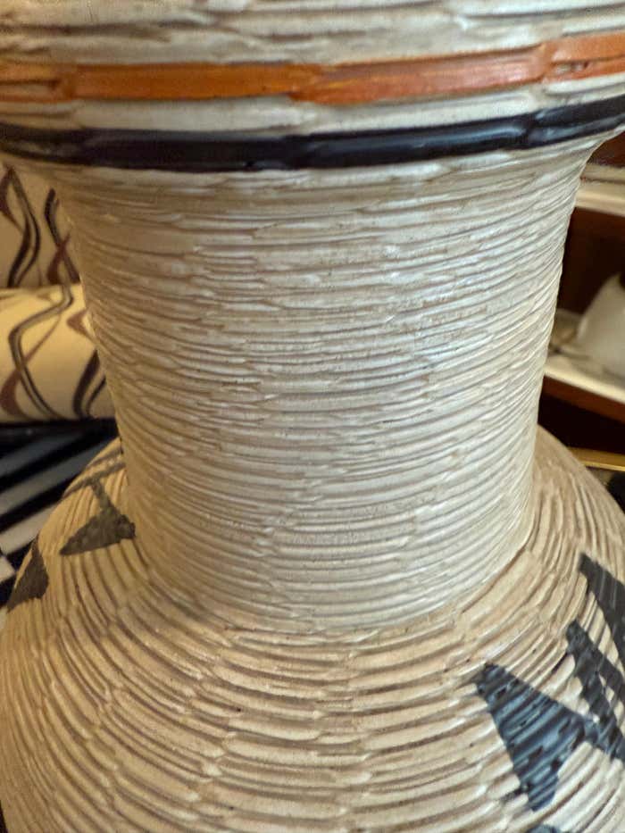 Hand-Painted Bertel House Ceramic Vase – Made in Italy