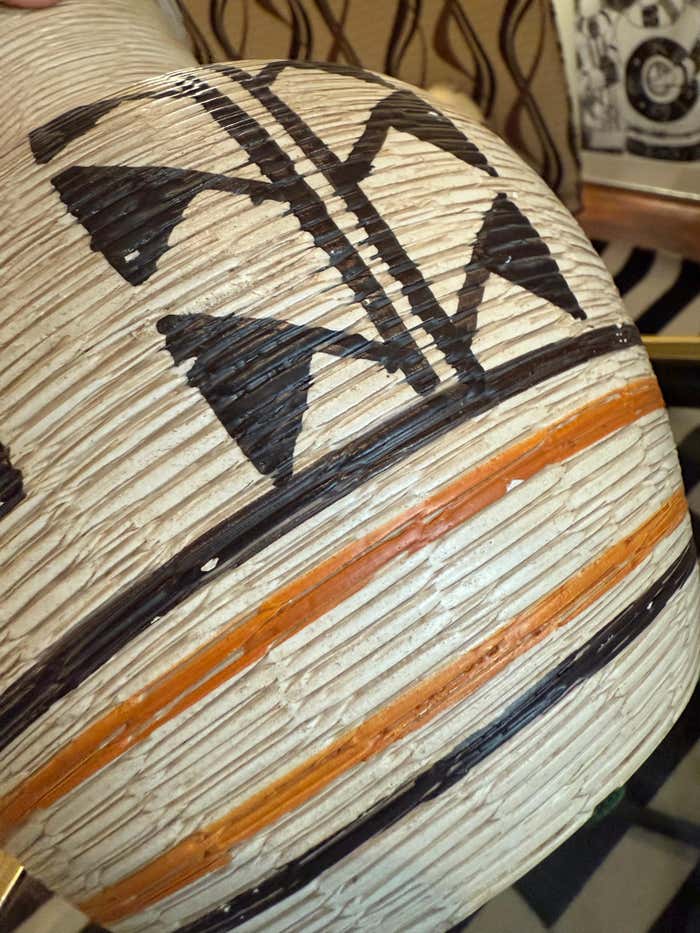 Hand-Painted Bertel House Ceramic Vase – Made in Italy