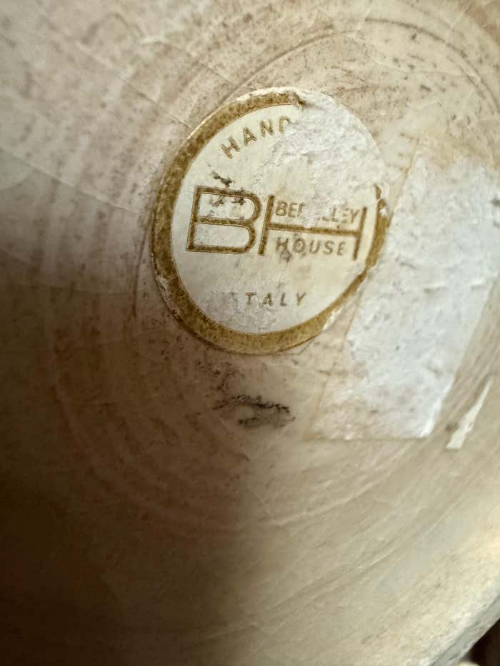 Hand-Painted Bertel House Ceramic Vase – Made in Italy