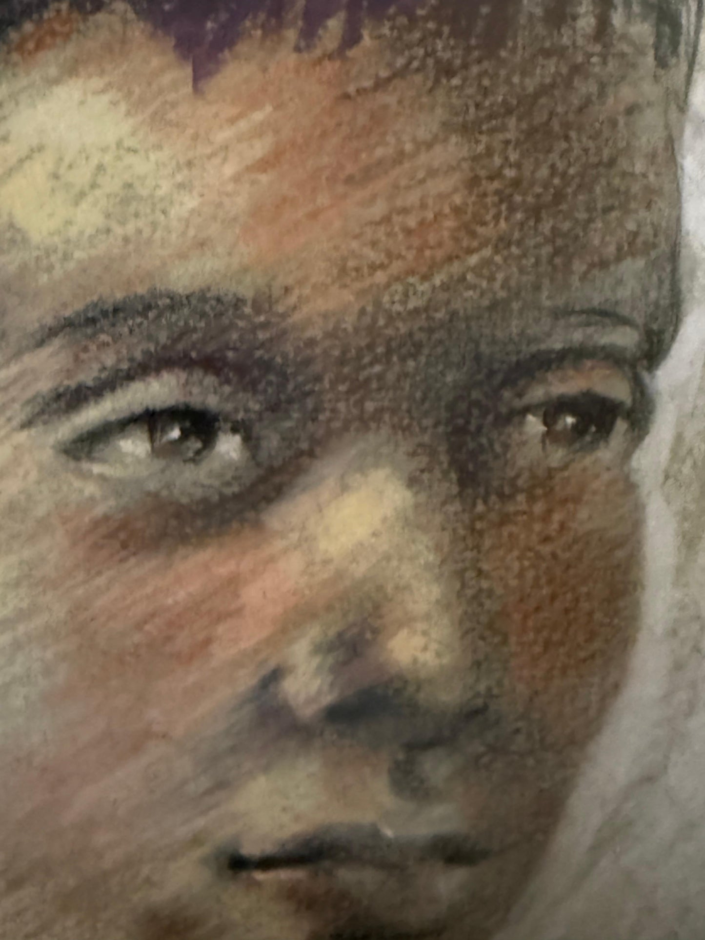 Pastel Portrait of a Boy, by French Artist Padilla