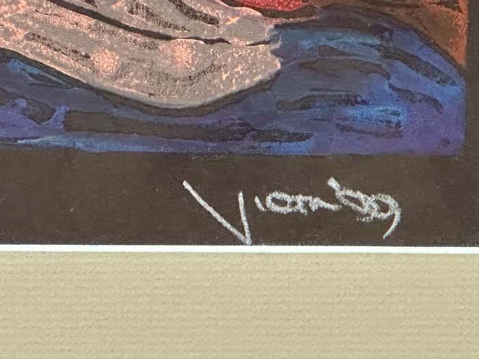 "Reclining Nude" Fauvist Oil