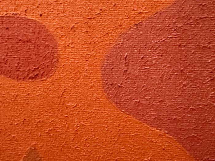 Orange Abstract Acrylic Painting by Stanley Donald Tschopp