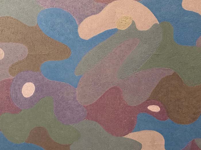 Purple Abstract Acrylic Painting by Stanley Donald Tschopp