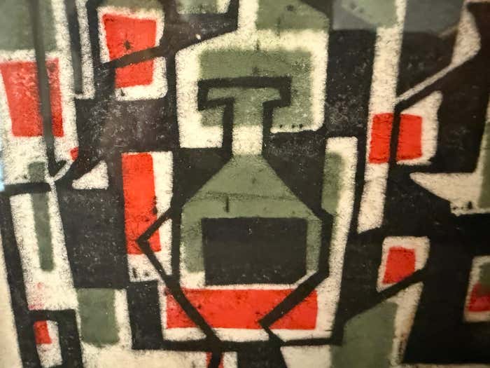 "Liquor Bottles", Midcentury Small Pastel by Richard Proctor