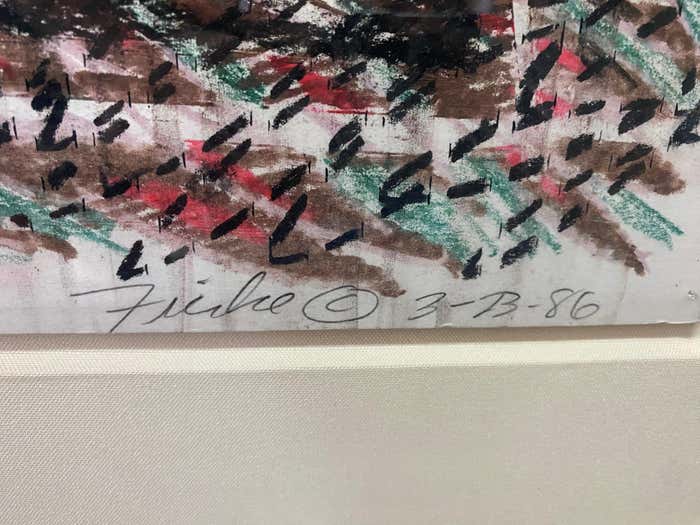 Optical Pastel Pencil Expressionist Abstract