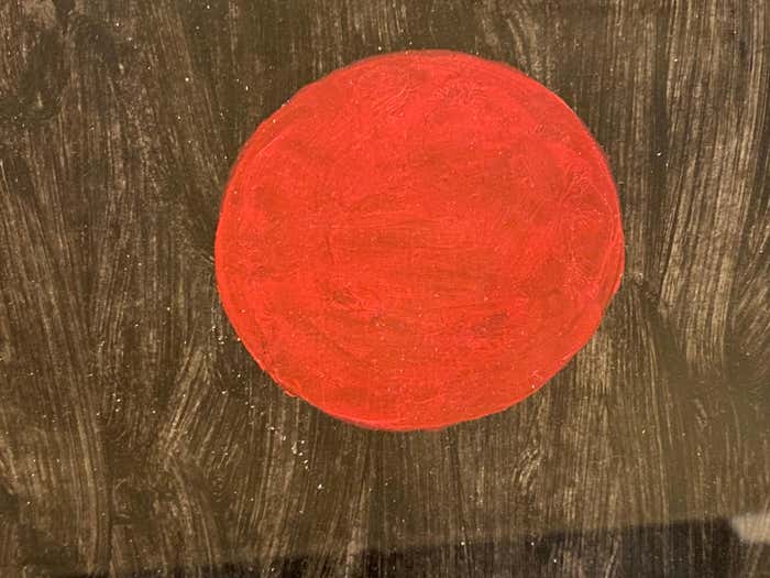 "Lined Circles" Geometric Abstract by Christopher Mark Brennan