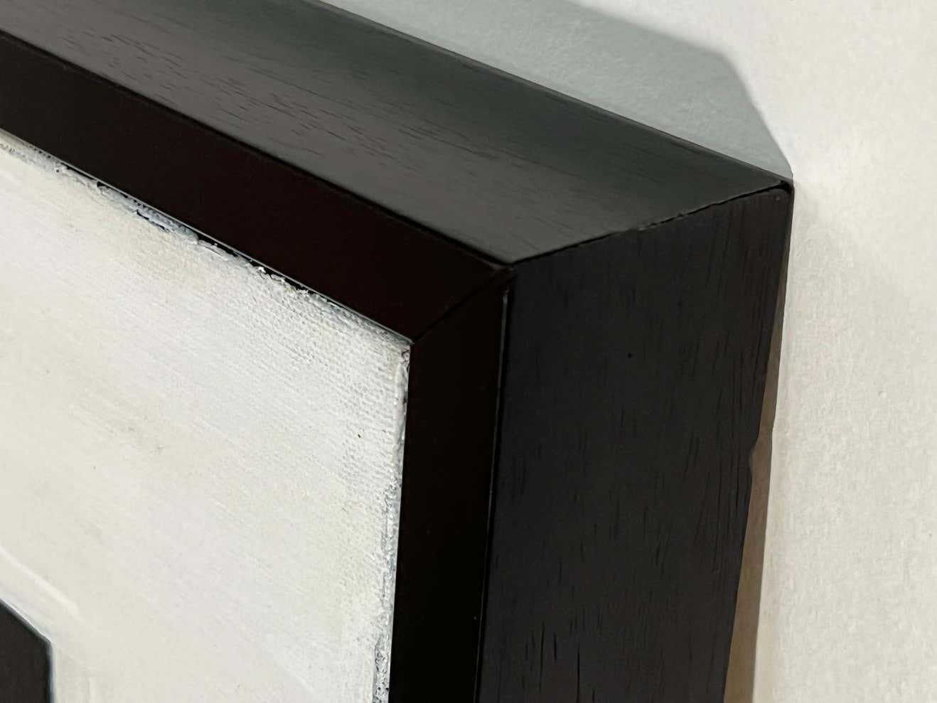 "Black on White on Black on White" Oil on Canvas by David Segel