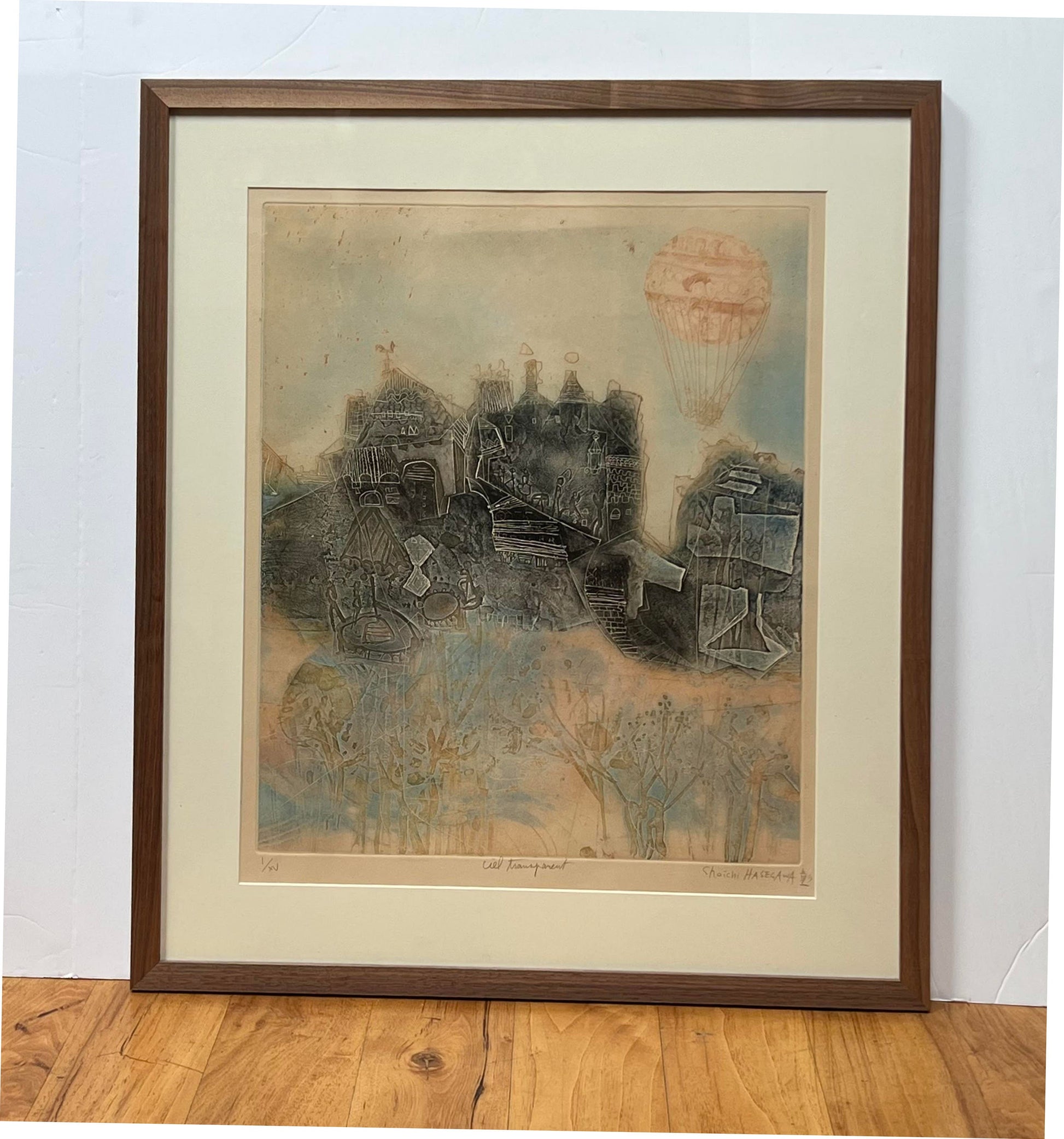 "Ciel Transparent" Etching by Shoichi Hasegawa 1970s